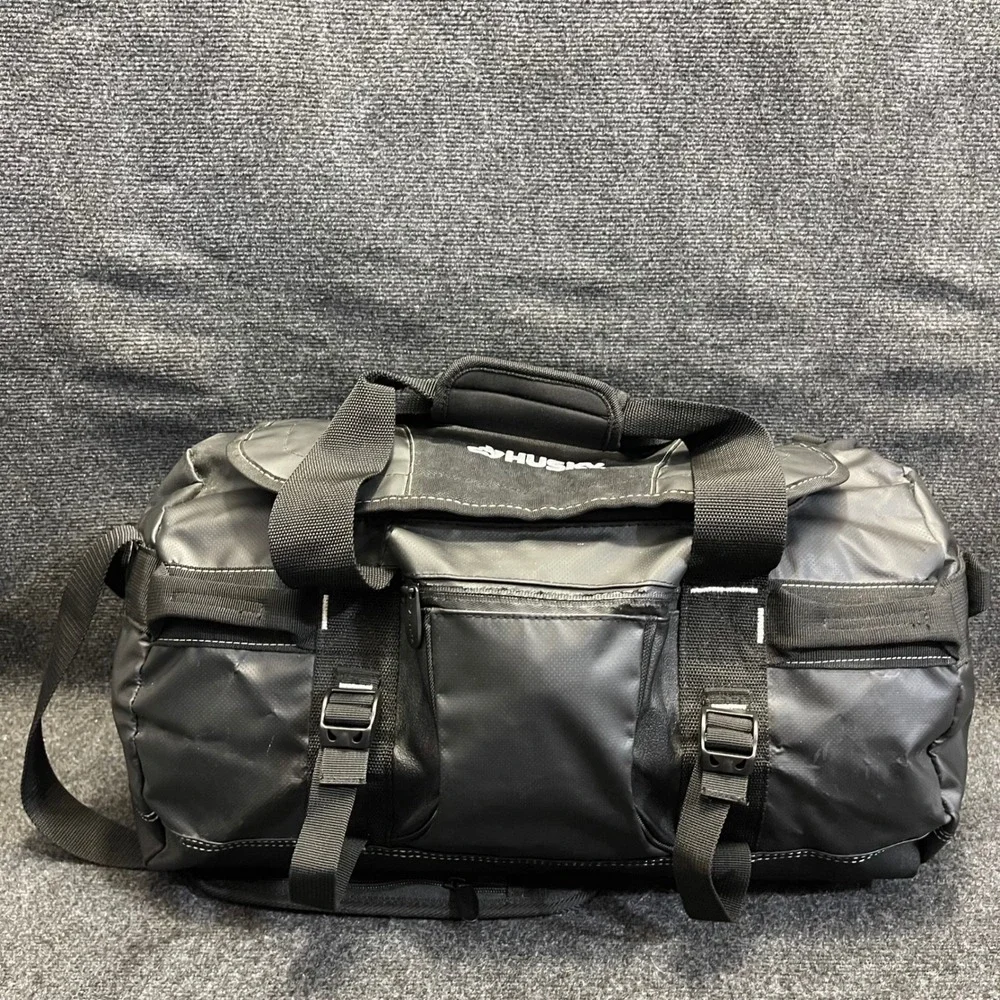 Husky 1000002975 Large Black Water Resistant Travel‎ Duffel Heavy Duty Tool Bag